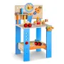 Kids Workbench, 62 pcs, Wooden Tool Bench for Kids 3 Years and Up, Toddler Toy Workbench with Realistic Tools, Building Toy Set 