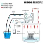 Alcohol Still, 50L Stainless Steel Water Alcohol Distiller with Condenser, 13.2Gal Wine Making Boiler with Copper Tube, Home Bre