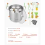 Canning Supplies Starter Kit 9 PCS Rustfrit stål vandbad