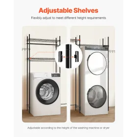 Carport Replacement Canopy Cover 6100 x 3040 mm, Garage Top Tent Shelter Tarp Heavy-Duty Waterproof & UV Protected, Easy