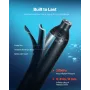Scuba Tank, 0.5L Portable Diving Tank, Diving Oxygen Cylinder with Pump Supports 5-10 Minutes Underwater Breathing, 32.81 ft Div