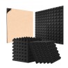 Acoustic Foam Panels 48 Pack 12 x 12 x 2 in Adhesive for Wall Ceiling