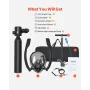 Scuba Tank, 0.5L Portable Diving Tank, Diving Oxygen Cylinder with Pump Supports 5-10 Minutes Underwater Breathing, 32.81 ft Div
