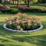 Faux Stone Landscape Edging, 46.4 x 2.2 in Realistic Lawn Edging, Flexible Brick-Sized Garden Edging Border with Anchoring Spike