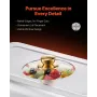 8 Qt 4 Pack Rectangle Chafing Dish Buffet Set FullSize Pan