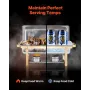 8 Qt 4 Pack Rectangle Chafing Dish Buffet Set FullSize Pan