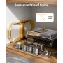 8 Qt 4 Pack Rectangle Chafing Dish Buffet Set FullSize Pan