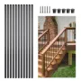 Staircase Balusters 51 Pack, 36 In Aluminum Stair Balusters, 3/4 In Water-Proof Round Metal Spindle Railing, Hollow Deck Railing
