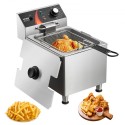 Commercial Electric Deep Fryer 3100W 9L Stainless Steel Upgrade 200Â°C