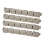 Faux Stone Landscape Edging 46.8 x 3.9 in Realistic Lawn Edging, Flexible Brick-Sized Garden Edging Border with Anchoring Spikes
