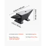 Cast Iron Anvil, 22 Lbs/10kg Single Horn Anvil, with Large Countertop and Stable Base, High Hardness Rugged Round Horn Anvil Bla