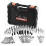 Bit Socket Set, 107-Piece SAE and Metric, Hex/Torx/External Torx/Tamper-Proof/Extra Long, S2 Alloy Steel and Cr-V Steel, 1/4 in,