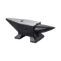 Cast Iron Anvil, 22 Lbs/10kg Single Horn Anvil, with Large Countertop and Stable Base, High Hardness Rugged Round Horn Anvil Bla