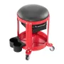 Rolling Mechanic Stool with Wheels, 300 lbs Capacity Garage Seat/Work Stool, Padded Roller Creeper Seat with Fixed Height, Tool 