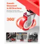 Rolling Mechanic Stool with Wheels, 300 lbs Capacity Garage Seat/Work Stool, Adjustable Height (16.5-21.7 in) Roller Creeper Sea