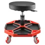 Rolling Mechanic Stool with Wheels, 300 lbs Capacity Garage Seat/Work Stool, Adjustable Height (16.5-21.7 in) Roller Creeper Sea