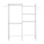 Over Washer and Dryer Storage Shelves, 5 Tiers Laundry Room Drying Rack with Hanger Rod and Hooks, Two Rows Adjustable Washer Sh