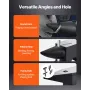 Cast Steel Anvil, 132 Lbs(60kg) Single Horn Anvil with Large Countertop and Stable Base, High Hardness Rugged Round Horn Anvil B