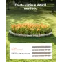 Faux Stone Landscape Edging, 46.4 x 2.2 in Realistic Lawn Edging, Flexible Brick-Sized Garden Edging Border with Anchoring Spike