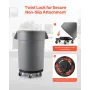 2 pakker rundt papirkurven kan dolly passe 20, 32, 44, 55 gal