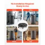 Trash Can Dolly, Fit 20, 32, 44, 55 Gallon Containers, Round Trash Can Roller Base with 4 Lockable Wheels, 500lbs Weight Capacit