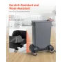 Trash Can Dolly, Fit 16/23 Gallon Containers, Slim Trash Can Roller Base with 4 Lockable Wheels, 200lbs Weight Capacity, Heavy D