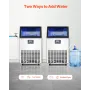 150lbs/24H Commercial Ice Maker, 45 Ice Cubes in 15 Minutes, Freestanding Ice Maker Machine with 33lbs Large Storage Capacity fo