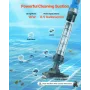 Pool Vacuum, 8.5 GPM Handheld Cordless Hot Tub Vacuum with Extension Pole, for Deep Cleaning & Strong Suction, Rechargeable Pool