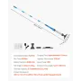 Pool Vacuum, 8.5 GPM Handheld Cordless Hot Tub Vacuum with Extension Pole, for Deep Cleaning & Strong Suction, Rechargeable Pool