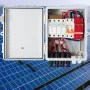 PV Combiner Box, 4 String, Solar Combiner Box with 15A Rated Current Fuse, 63A Circuit Breaker, Lightning Arreste and Solar Conn