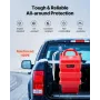 Fuel Caddy, 16 Gallon, Portable Fuel Tank with 12V DC 2.5 GPM Electric Fuel Transfer Pump, 4 ft Delivery Hose & Auto-Stop Sensor