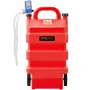 Fuel Caddy, 16 Gallon, Portable Fuel Tank with 12V DC 2.5 GPM Electric Fuel Transfer Pump, 4 ft Delivery Hose & Auto-Stop Sensor