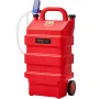 Fuel Caddy, 16 Gallon, Portable Fuel Tank with 12V DC 2.5 GPM Electric Fuel Transfer Pump, 4 ft Delivery Hose & Auto-Stop Sensor