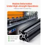 4 pcs 39,4 in (1000 mm) t Slot 4040 Aluminium Ekstrudering
