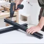 4PCS 39.4 in (1000mm) T Slot 4040 Aluminum Extrusion Profile, European Standard Anodized Linear Rail, High-Strength Extruded Alu
