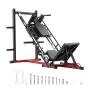 Leg Press Hack Squat Machine, Adjustable Leg Press Combo with Linear Bearing and Weight Storage, Lower Body Special for Home Gym