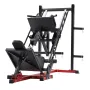 Leg Press Hack Squat Machine, Adjustable Leg Press Combo with Linear Bearing and Weight Storage, Lower Body Special for Home Gym