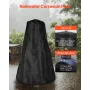 Chiminea, 22 Inch Outdoor Wood Burning Firepit, Iron Spherical Fireplace for BBQ & Warming, Wooden Fire Pit with Grill Mesh, Chi
