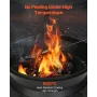22 tommer chiminea udendørs jern pejs med grill mesh &