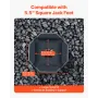 RV Leveling Pads, 4-Pack Rubber Trailer Jack Pads, Each with 5000 lbs Capacity, Jack Stabilizer Pad with Large Surface Area, Sui