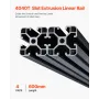 4PCS 23.6 in (600 mm) T Slot 4040 Aluminum Extrusion Profile, European Standard Anodized Linear Rail, High-Strength Extruded Alu