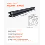 4 pcs 23,6 in (600 mm) t Slot 4040 Aluminium Ekstrudering