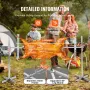 Electric BBQ Rotisserie Grill Kit, 56 Inch 132 lbs Capacity, Automatic 52W Motor Height Adjustable Universal Roaster Stand, Stai