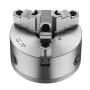 3-Jaw Lathe Chuck, 6 Inch (160 mm), Self-Centering Chuck with 1 1/2 in-8 Threaded Backing Plate, 0.12-5.71 in (3-145 mm) Clampin