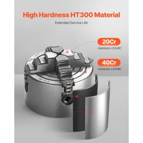 3 tommer 4-kæbe selvcentrering af drejebænke chuck til drejebillemaskine