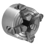 4-Jaw Lathe Chuck, 3 Inch (80 mm), 4-Jaw Chuck, 0.1-3.15 in (5-80 mm) Clamping Range with T-key Fixing Screws Reversible Jaws, H