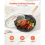 19 Piece Pots and Pans Set, Granite Nonstick Cookware Set, Induction Cookwares, Kitchen RV Cooking Sets with Frying, Sauce, Saut