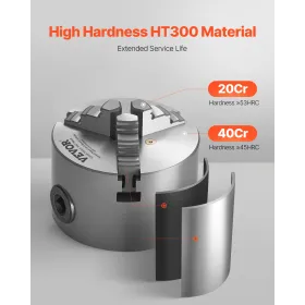 3 Inch 3-Jaw Self-Centering Lathe Chuck for Lathe Drilling Milling Machine