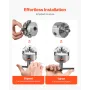 3-Jaw Lathe Chuck, 3 Inch (80 mm), Self-Centering Chuck, 0.08-2.48 in (2-63 mm) Clamping Range with T-key Fixing Screws Reversib