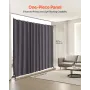 Room divider bærbar panel rumdelere med hjul privatlivsskærm grå